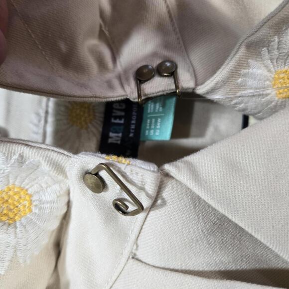Anthropologie Maeve Daisy Embroidered Trench Coat Beige Plus Size 20W NWT - Picture 9 of 9